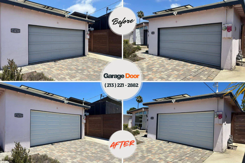 Before and after: garage door repair Arapahoe County